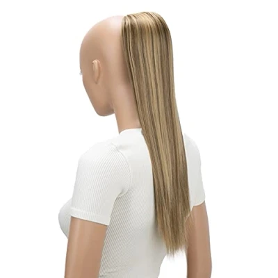 Abbildung von CAISHA 55cm Haarteil Nina mit Kordelverschluss Zopf Haarverlängerung Glatt Braun Blond Mix PH512