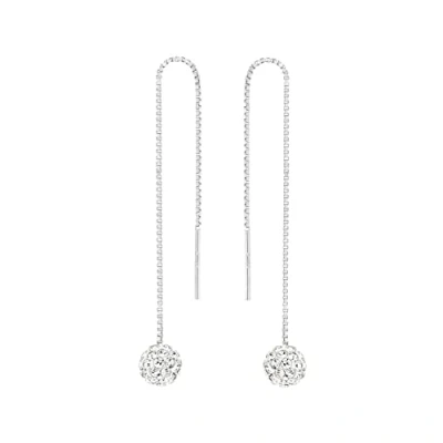 Abbildung von Amor Ohrhänger für Damen, 925 Sterling Silber, Zirkonia synth.