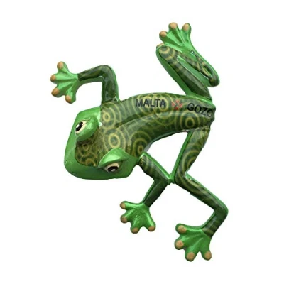 Abbildung von Malta GOZO 3D Frosch Kühlschrankmagnet Souvenir Harz Sammlung, Geschenk Magnetische Aufkleber Home Küche Dekoration
