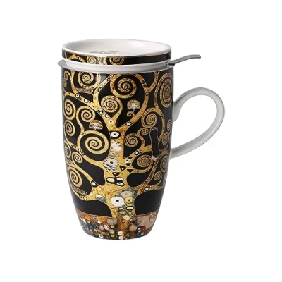 Abbildung von Goebel Tasse &quot;Klimt&quot;, Artis Orbis, Teetasse mit Deckel/Sieb, Gustav Klimt Der Lebensbaum