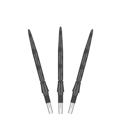 Abbildung von Target Darts Swiss Point Storm Steel Dart Points, Onyx (3er Pack Spitzen) 30 MM Schwarz Dartspitzen, Ersatzspitzen, Zubehör für Profi