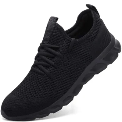 Abbildung von Damen Laufschuhe Turnschuhe Sportschuhe Sneaker Running Tennis Schuhe Freizeit Straßenlaufschuhe Fashion Leichtgewichts Atmungsaktiv Walkingschuhe Outdoor Fitness Jogging Sportsschuhe Schwarz 42 EU