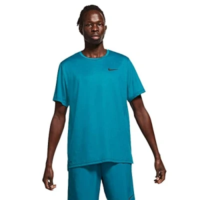 Abbildung von Nike Tophpr Dry T Shirt Obsidian/Green Abyss/Htr/Black S