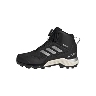 Abbildung von adidas Performance Terrex Winter MID BOA Unisex Hikingschuh für Kinder, Größe: 38, Core black/silver metallic Kunststoff/textil