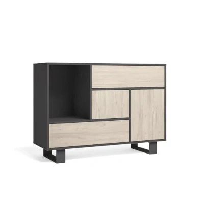 Abbildung von Skraut Home Loft, Eichengrau, 120x40x86cm