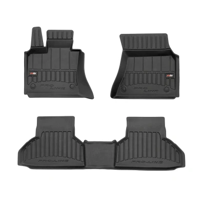 Abbildung von FROGUM proLine 3D 3D409842 Fußmattensatz Gummi vorne und hinten 3 schwarz Maßgefertigt BMW: X6