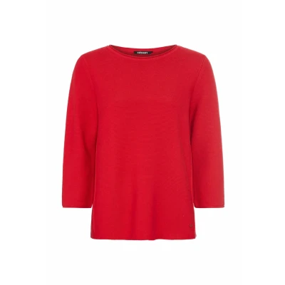 Abbildung von Olsen MIT Rundhalsaussschnitt Strickpullover, Damen, Größe: 38, Rosa