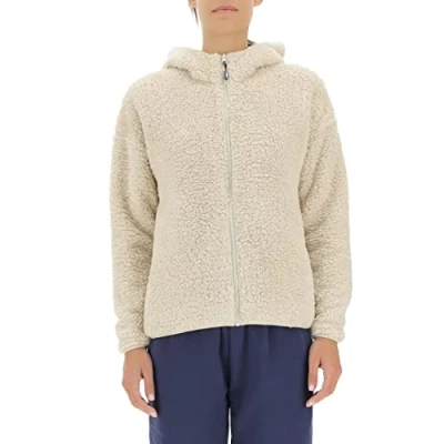 Abbildung von JEEP O102605 W497 J WOMAN HOODED POLAR SHERPA JACKET With Pockets J22W Birch White S