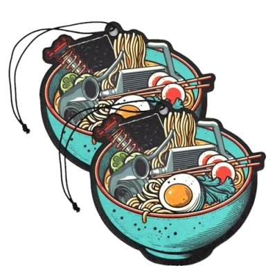 Abbildung von 2er Set Tuning Lufterfrischer Duftbaum fürs Auto Air Freshener Design Duft Anhänger (2x Petrol Soup)