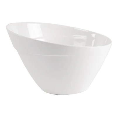 Abbildung von APS 84042 Schale BALANCE, Ø 24,5 cm, Höhe 15 2,5 Liter, Melamin, mit Antirutsch Füßchen, weiß