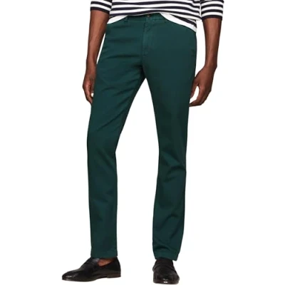 Abbildung von Tommy Hilfiger Bleecker Structured Garment DYED Chino, Herren, Größe: 34x34, Hunter