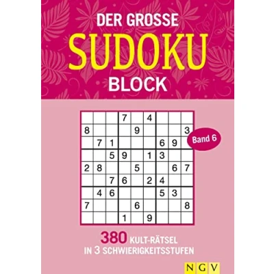 Abbildung von Der große Sudokublock Band 6: 380 Kulträtsel in 3 Schwierigkeitsstufen