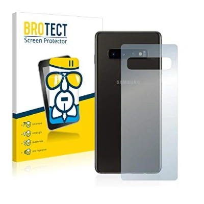 Abbildung von BROTECT Schutzglas für Samsung Galaxy S10 (Rückseite) Schutzfolie Panzer Folie Glas [Extrem Kratzfest 9H, Anti Fingerprint, Ultra Transparent]