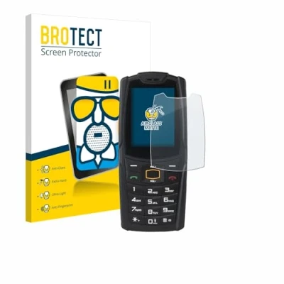 Abbildung von BROTECT Entspiegelungs Schutzglas für AGM M6 Schutz Folie Panzerfolie Glas Matt [Extrem Kratzfest 9H, Anti Reflex, Fingerprint]