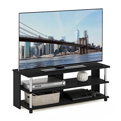 Abbildung von Furinno Sully 3 Stufe TV Ständer für bis 48, Americano, 104.4 (Breite) x 40.1 (Höhe) 39.4 (Tiefe) cm