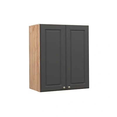 Abbildung von Vicco Hängeschrank Fame Line, Anthrazit Gold/Goldkraft Eiche, 60 cm