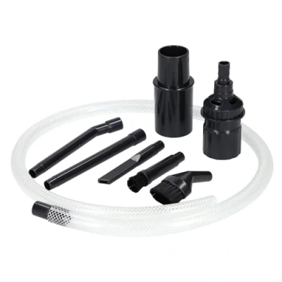 Abbildung von McFilter Universal Staubsaugerdüsen Set, 8 teilig, Ø 32/35 mm Reinigungsset Mini mit Fugendüse, Staubpinsel, Möbelpinsel, Schlauchverlängerung für Hobby, Computer, Auto, Modellbau, PC