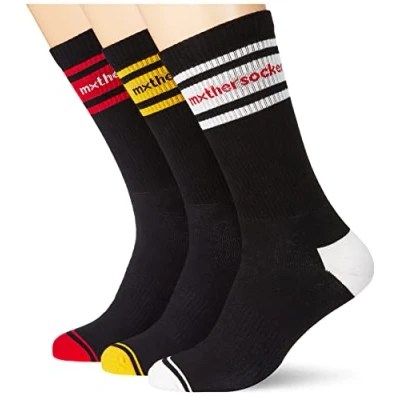Abbildung von Mxthersocker Unisex Classic Eighty Eight / 3 Pack Socken, Schwarz, L EU