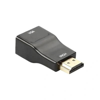 Abbildung von LIWEARE HDMI zu VGA Adapter Konverter, 1080P Stecker Buchse Kabel für Computer, Desktop, Laptop, PC, Monitor, Projektor, HDTV, Xbox und mehr (schwarz)