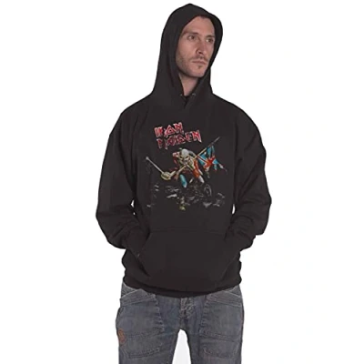 Abbildung von Iron Maiden Men The Trooper Hoodie, Schwarz, XL