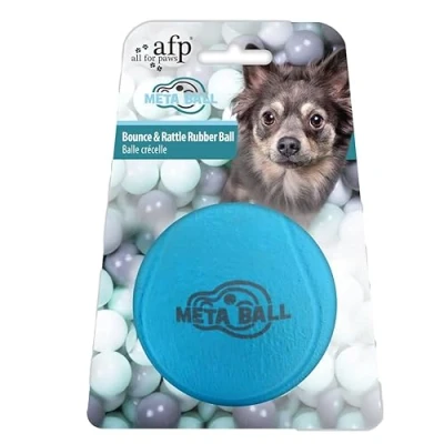 Abbildung von All For Paws Bounce &amp; Rattle Ball Hundespielzeug 6.3x6.3x6.3 cm Bl...