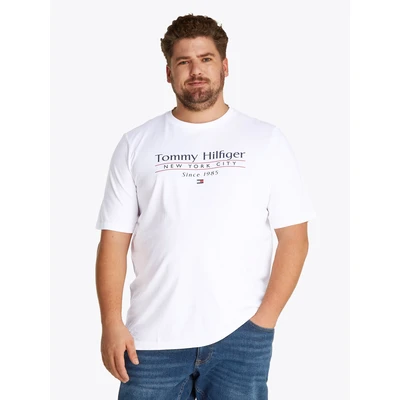 Abbildung von Tommy Hilfiger Center Stack TEE Tshirt print, Herren, Größe: 4XL, White