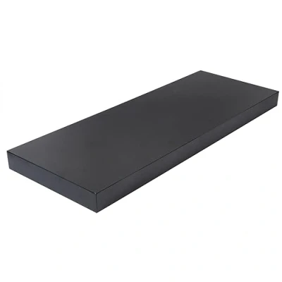 Abbildung von EUGAD Schweberegale Wandregale Eckwand Lagerregale unsichtbare Montage Bücherregale, 40 x 23 3,8 cm, schwarzes schwebendes Regal