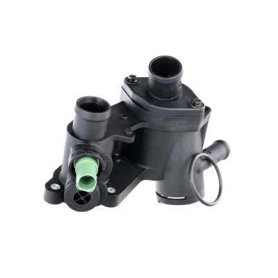 Abbildung von TOPRAN 110 352 Thermostatgehäuse mit Dichtung, Temperaturgeber Thermostat, Schrauben VOLKSWAGEN: Bora Limousine, Golf 4 Schrägheck
