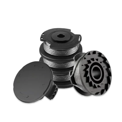 Abbildung von Viilich 4 Stück Rasentrimmer Fadenspulen Für Bosch Art 23 SL/Art 26 SL,Nylon Ersatzspule(F016800569+F016800385),mit 1 Trimmer Spool Cap(F016F04557),Nylon Ersatzfadenspule