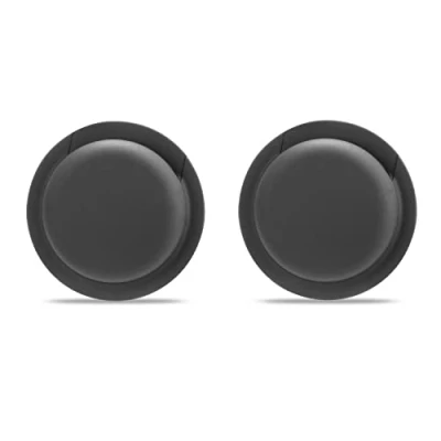 Abbildung von Ztowoto Silikonhülle Kompatibel mit Airtag, Airtag Silikonschutzhülle hochwertigem, nicht markierendem Kleber 2 PCS (2 Schwarz)