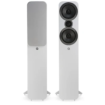 Abbildung von Q ACOUSTICS 3050i Standlautsprecher Paar Arctic White 2 Wege Reflexgehäuse, Bass Treiber x 165 mm (6,5 Zoll), Hochtöner 22 (0,9 Zoll) Hoher Stereo/Surround Sound