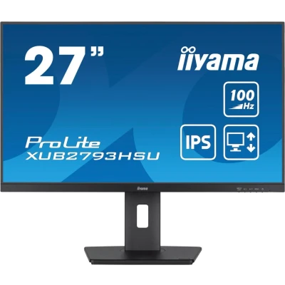 Abbildung von iiyama Prolite XUB2793HSU B6 68,6cm 27&quot; IPS LED Monitor Full HD 100Hz HDMI DP USB2.0 Höhenverstellung Pivot FreeSync schwarz