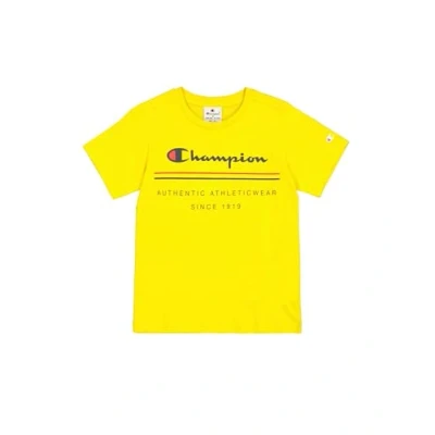 Abbildung von Champion Crewneck Graphic SHOP Tshirt print für Kinder, Größe: 92/98, Dark yellow