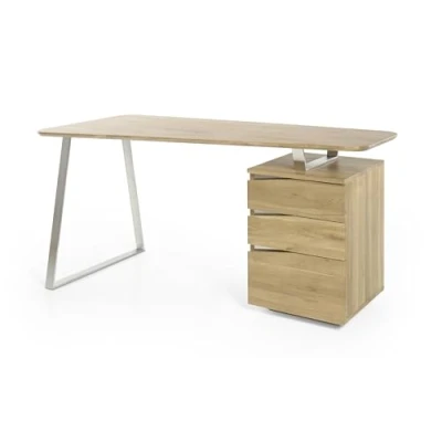 Abbildung von MCA furniture Schreibtisch &quot;Tori&quot;, Asteiche Massivholz geölt, mit 3 Schubladen, Breite 150 cm