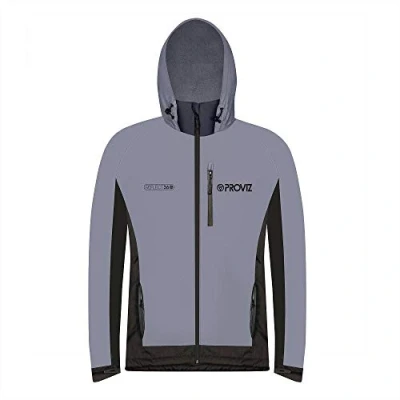 Abbildung von Proviz Herren REFLECT360 Fleece gefütterte, reflektierende, wasserdichte Outdoor Jacke, gut sichtbare, reflektierende Winterjacke, Größe S