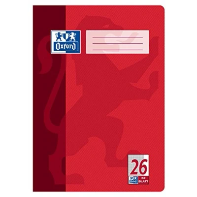 Abbildung von Oxford Schulheft A4, 32 Blatt, Lineatur 26, kariert