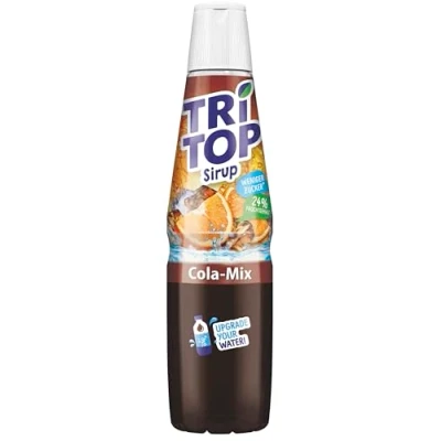 Abbildung von TRi TOP Orange Cola Mix kalorienarmer Sirup für Erfrischungsgetränk, Cocktails oder Süßspeisen wenig Zucker (1 x 600ml)
