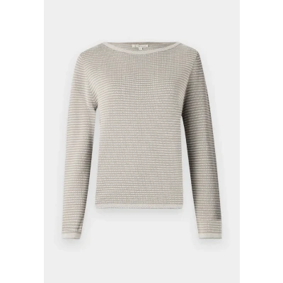 Abbildung von TOM Tailor Pullover WITH Bubble Structure Strickpullover, Damen, Größe: Small, Soft taupe