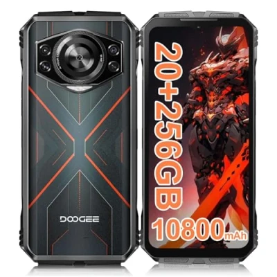 Abbildung von DOOGEE Scyber Outdoor Handy ohne Vertrag Android 14 20GB(8+12)/256GB,10800mAh, 50MP+16MP Smartphone 6.6&#039;&#039; FHD+ Octa Core IP68 Wasserdicht Baustellenhandy 4G Dual SIM/IP68/OTG/NFC/GPS 2024