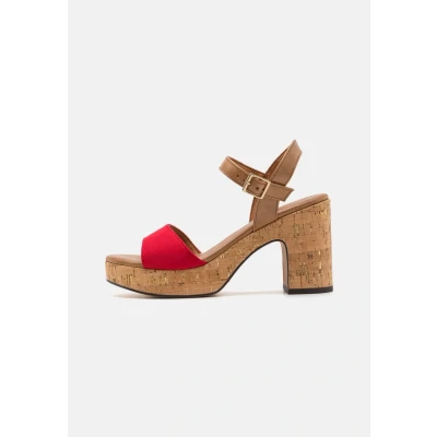 Abbildung von Marco Tozzi Plateausandalette, Damen, Größe: 39, Red Schuhe
