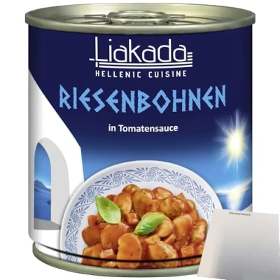 Abbildung von usy Bundle für Liakada Riesenbohnen In Tomatensauce (280g Dose) + Block