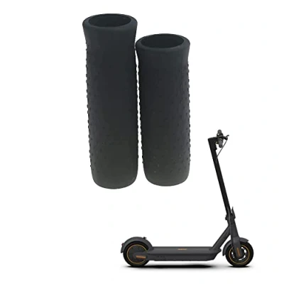 Abbildung von Fututech Lenkerabdeckung für Segway Ninebot Max G30, Griffabdeckung aus Silikon, Tretroller, Schutzetui, Ersatzteile, Zubehör Elektroroller (schwarz)