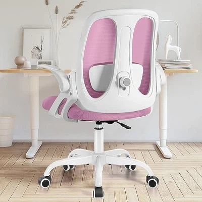 Abbildung von Razzor Bürostuhl, Schreibtischstuhl Ergonomisch mit Verstellbarer Lendenwirbelstütze, Atmungsaktiver Netzstuhl Computerstuhl Klappbaren Armlehnen, Höhenverstellbarer Drehstuhl