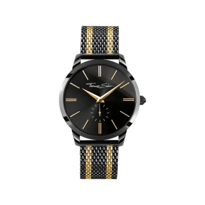 Abbildung von Thomas SABO Rebel Spirit Uhr goldcoloured/black, Herren, Größe: One Size, Gold coloured/black