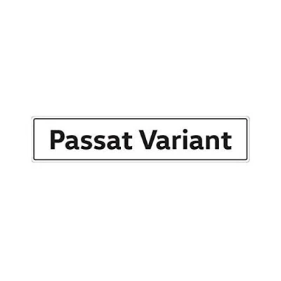 Abbildung von Volkswagen 3G9071801 Kennzeichenschild Nummernschild Kennzeichen Typenschild, mit Passat Variant Schriftzug