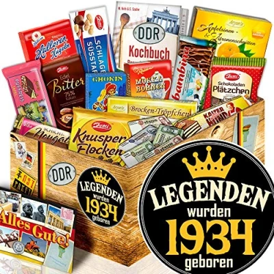 Abbildung von Legenden 1934 / Schokolade Ostpaket XL 90 Geburtstag Geschenke 90.set