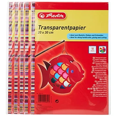 Abbildung von Herlitz 246413 Transparentpapier, 20 x 30 cm, 10 Blatt, 5 er Pack
