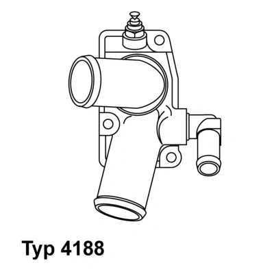 Abbildung von WAHLER 4188.92D Kühlwasserthermostat 92 mit Dichtung, Temperaturgeber OPEL: Omega B Caravan, Vectra Limousine, Limousine