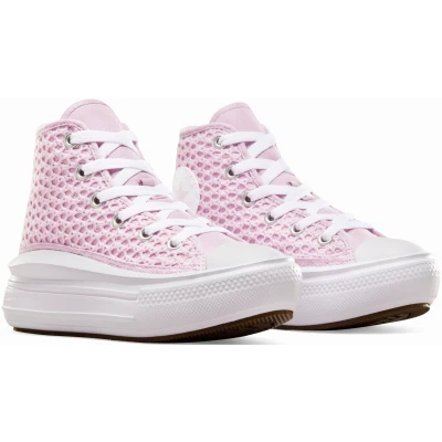 Abbildung von Converse Chuck Taylor ALL STAR MOVE Crochet Unisex Sneaker high für Kinder, Größe: 27, Stardust lilac/white Schuhe