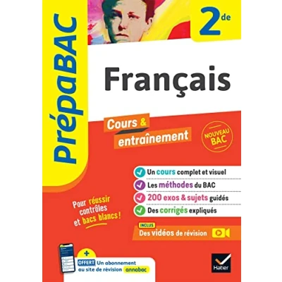 Abbildung von Prépabac Français 2de: cours, méthodes&amp; entraînement (programme de Seconde)